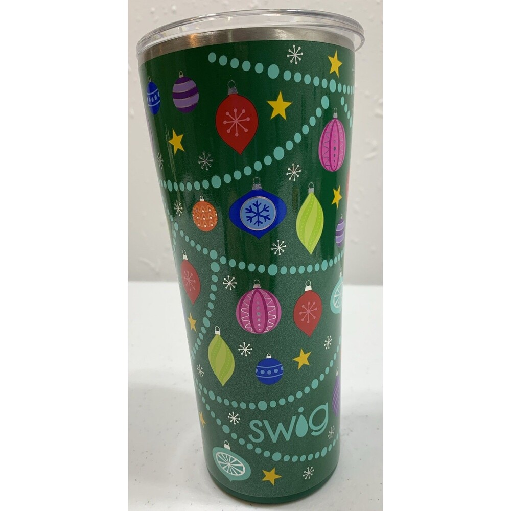 Swig O Christmas Tree Insulated 32 Oz Tumbler with Lid